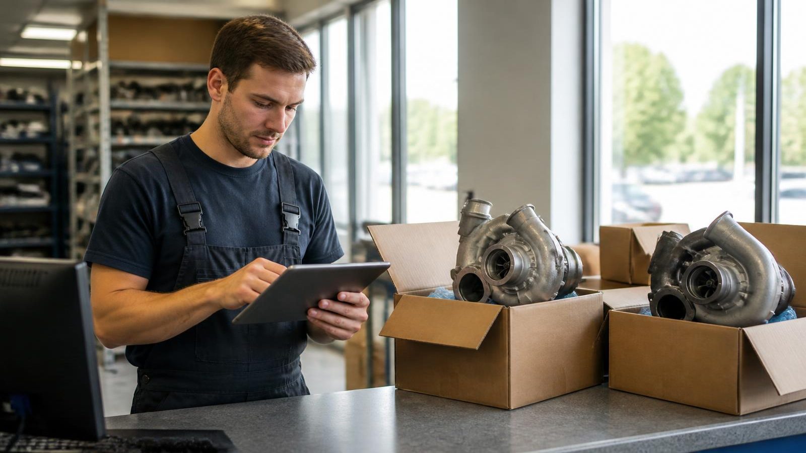 Turboaggregat och reservdelar redo för beställning
